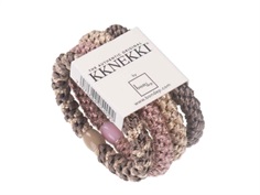 Kknekki hårelastikker rose grey mix (4-pack)